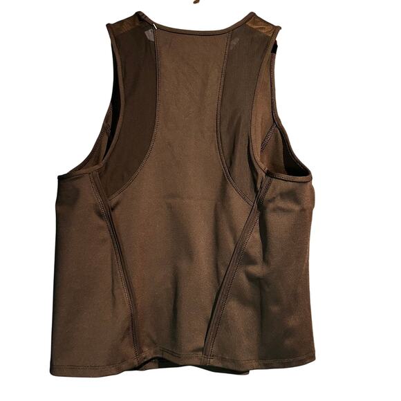 NWT Member's Mark X-Small Work it Out Tank Crop Ladies Black Fitted Running Gym - Picture 2 of 7